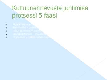 Rahvuskultuur organisatsioonikäitumises #4