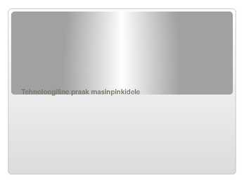 Tehnoloogiline praak masinpinkidele