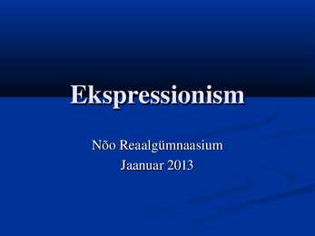 Ekspressionism