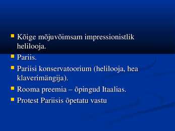 Impressionismi esitlus #7