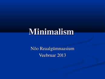 Minimalism ja postmodernism
