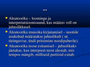 Muusika pärast II maailmasSda #7