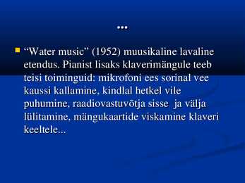 Muusika pärast II maailmasSda #10