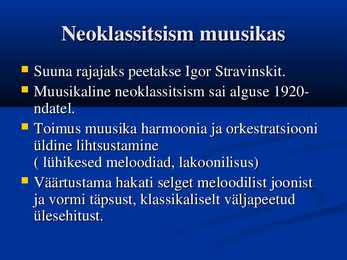 Neoklassitsismi esitlus #3