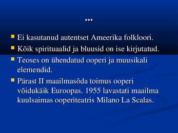 USA muusika 20-sajandi I poolel #8