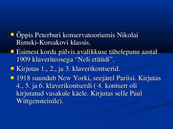 Vene muusika 20-sajandil #7