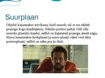 Filmimise põhiplaanid ja kaamera nurgad #5