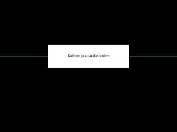 Kubism ja abstraktsionism