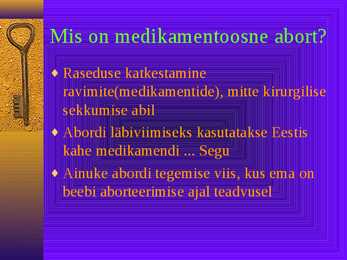 Medikamentne abort #2