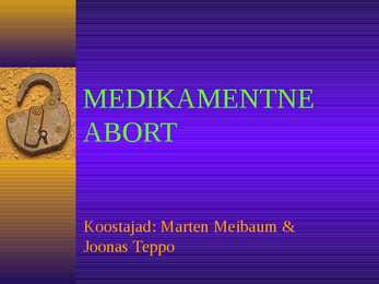 Medikamentne abort