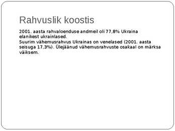 Kultuuridevahelised erinevused - Ukraina #4