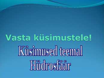 Jõgede toitumine ja veerežiim #20