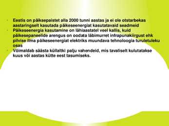 Päikeseenergia #3