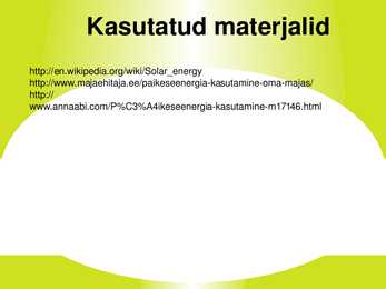 Päikeseenergia #9