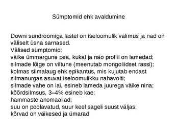 Downi sündroom #4