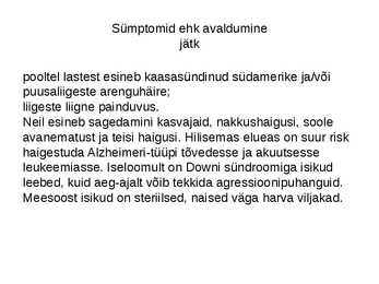 Downi sündroom #6