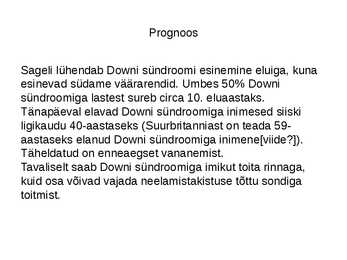 Downi sündroom #9