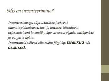 Inventeerimine #2
