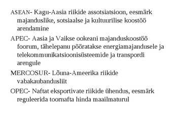 Globaliseerumine ja ühiskonna areng #13