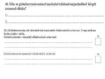 Globaliseerumine ja ühiskonna areng #5