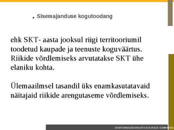 Globaliseerumine ja ühiskonna areng #6