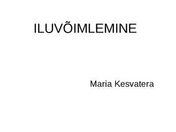 ILUVÕIMLEMINE