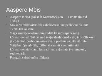 Ajaloo esitlus aaspere mõisast #5