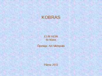 Esitlus Koprast