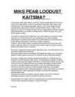 MIKS PEAB LOODUST- KAITSMA