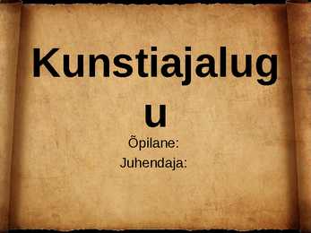 Kunstiajalugu