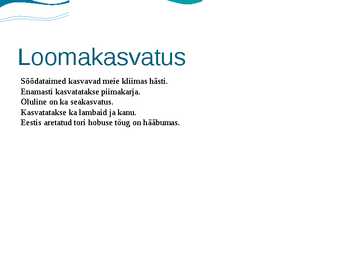 Põllumajandus-kalandus ja toiduainetööstus #5