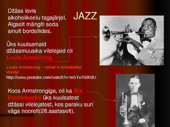 MUUSIKA JA TANTS 1920 -1930 aastatel #3