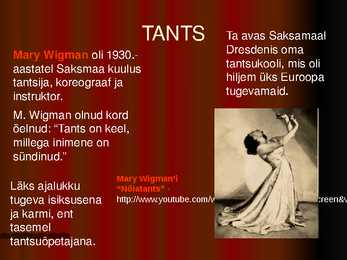 MUUSIKA JA TANTS 1920 -1930 aastatel #6