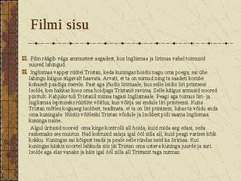 Film-Tristan ja Isolde #3