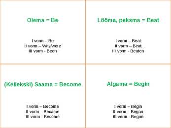 Irregular Verbs - Ebareeglipärased Sõnad #2