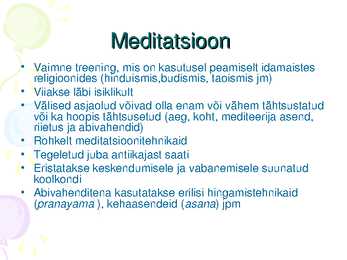 Meditatsioon #2