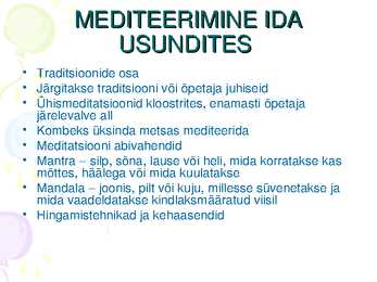 Meditatsioon #9