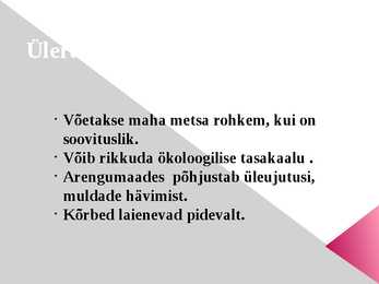 Metsamajanduse ja puidutööstusega seotud keskkonnaprobleemid #3