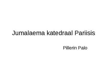 Jumalaema kirik Pariisis
