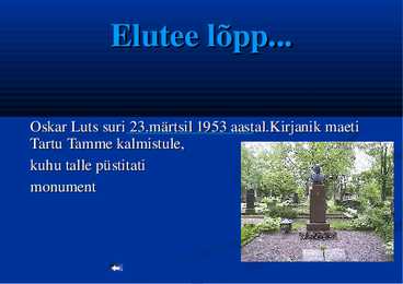 Oskar Lutsu esitlus #12