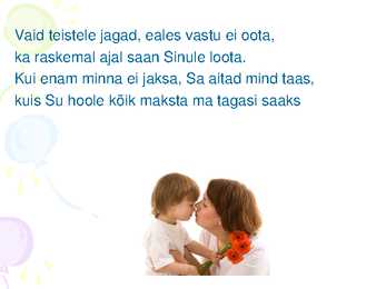 Luulekava emadepäevaks #6