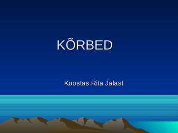 Kõrbed