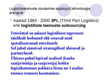 Outsourcing logistika #4