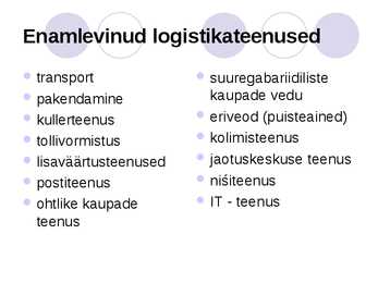 Outsourcing logistika #7