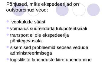 Outsourcing logistika #8