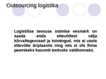 Outsourcing logistika #10