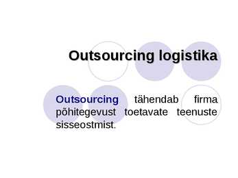 Outsourcing logistika