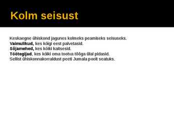 Feodaalkord-pärisorjuse kujunemine-Keskaja seisused #2