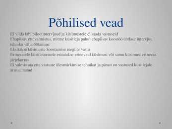 Andmekogumismeetodid - uurimistöö alused - esitlus #34