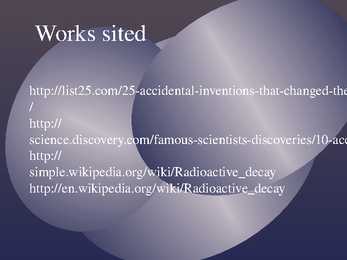 Accidental discovery - Radioactivity #4